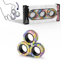 magnetic fidget rings set stress relief spinner rings