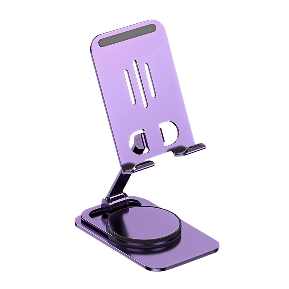 Rotating Metal Phone and Tablet Stand Portable Foldable Desk Holder