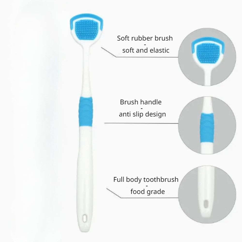 Fresh Breath Tongue Scraper for Adults Reusable Oral Care Tongue Cleaner
