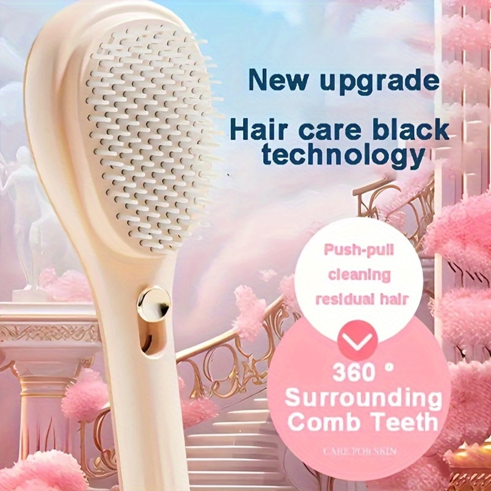 Magic Retractable Hair Comb Anti Static Detangling Brush 2