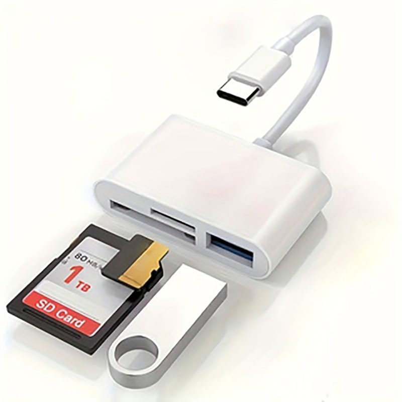 USB C Card Reader For IPad Laptop 0