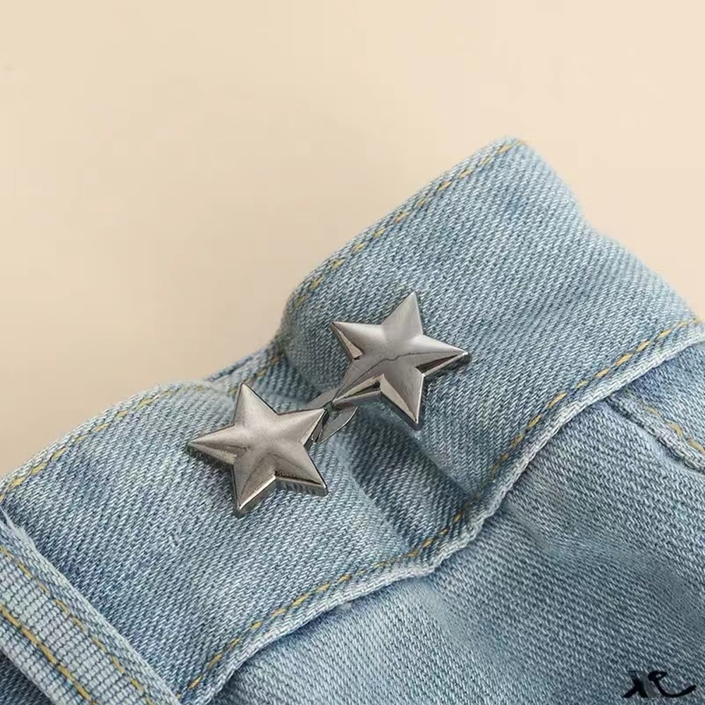 Invisible Adjustable Jeans Waist Tightener No Sew Waist Buckle