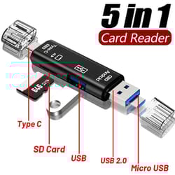 usb c card reader otg adapter for sd tf micro usb devices