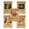 One Piece Wanted Poster Stickers Anime Decal Pack
