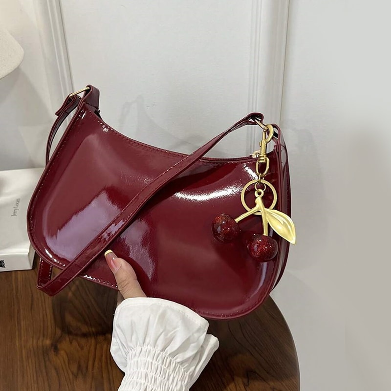 Retro PU Leather Hobo Shoulder Bag For Women 1