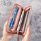 Womens Long Zipper Wallet PU Leather Card Holder Purse