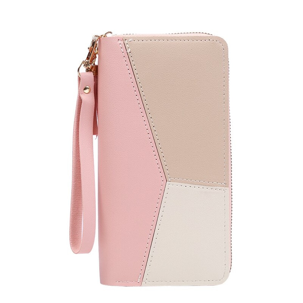 Womens Long Zipper Wallet PU Leather Card Holder Purse