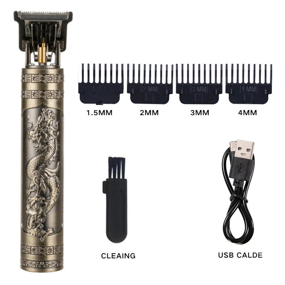 Black Dragon Rechargeable Hair Clipper And USB Shaver For Men 5