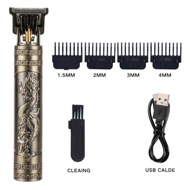 Black Dragon Rechargeable Hair Clipper And USB Shaver For Men 5