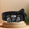 Punk Goth Skull Buckle Rivet Belt for Men and Women