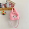Kuromi Plush Cosmetic Bag Kawaii Sanrio Travel Pouch
