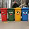 Cartoon Face Stickers Self Adhesive Trash Can and Toilet Decor Decals