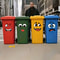 Cartoon Face Stickers Self Adhesive Trash Can and Toilet Decor Decals