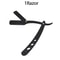 Classic Black Folding Straight Razor Holder For Men 0