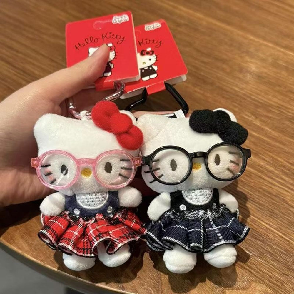 Hello Kitty Keychain Sunglasses Plush Backpack Charm Gift