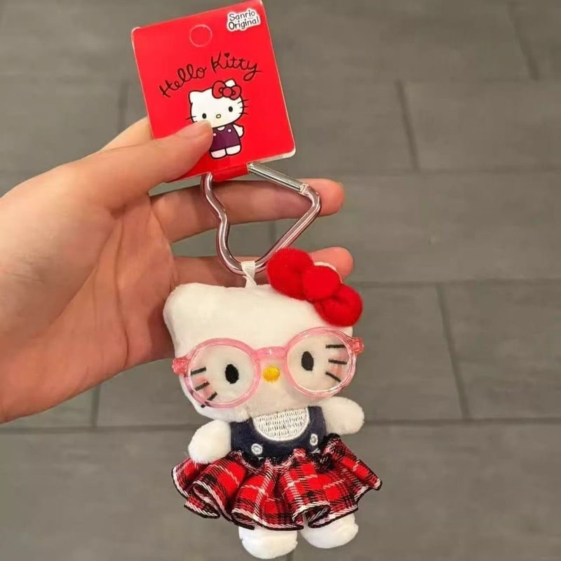 Hello Kitty Keychain Sunglasses Plush Backpack Charm Gift
