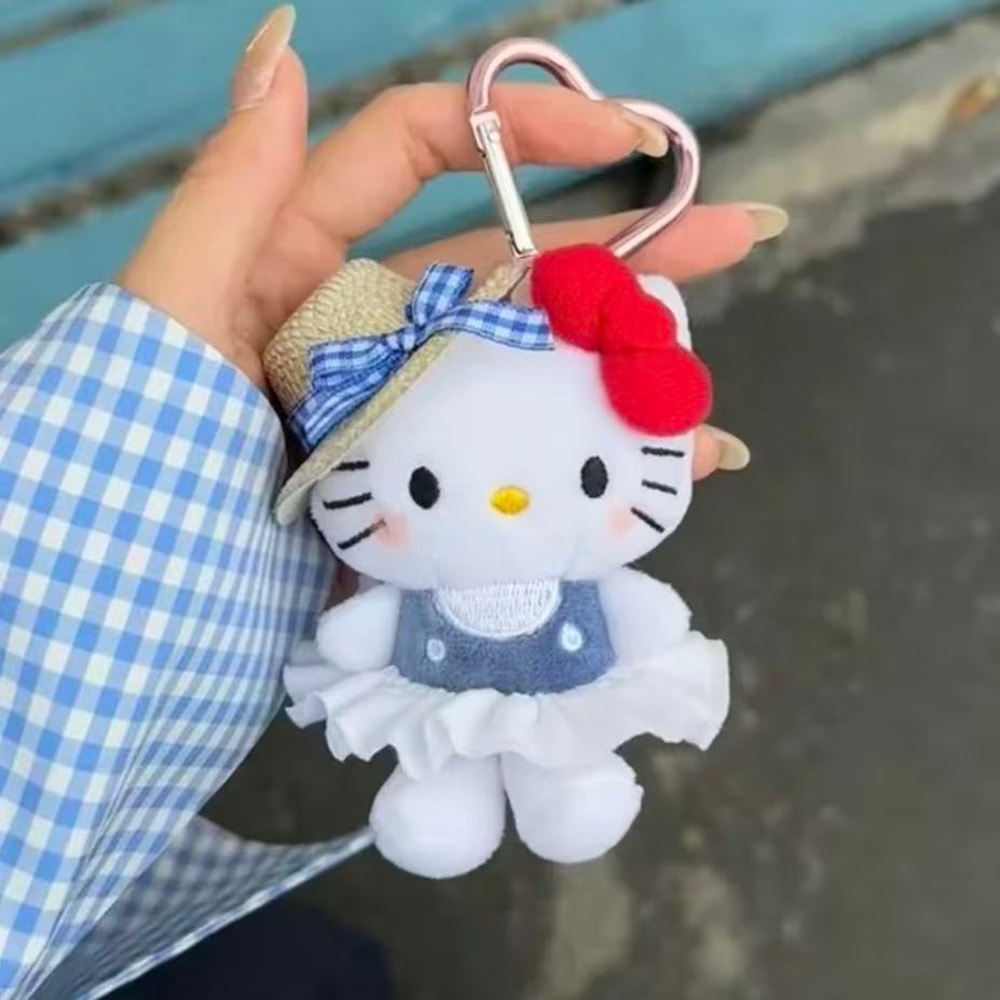 Hello Kitty Keychain Sunglasses Plush Backpack Charm Gift