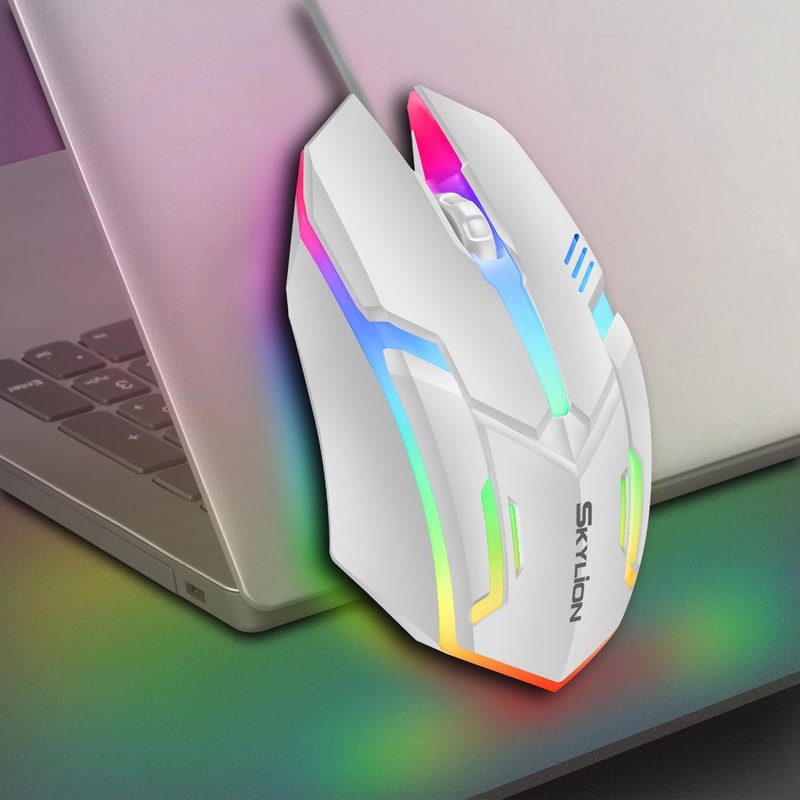Colorful Light Wired Gaming Mouse for Office and Everyday Use