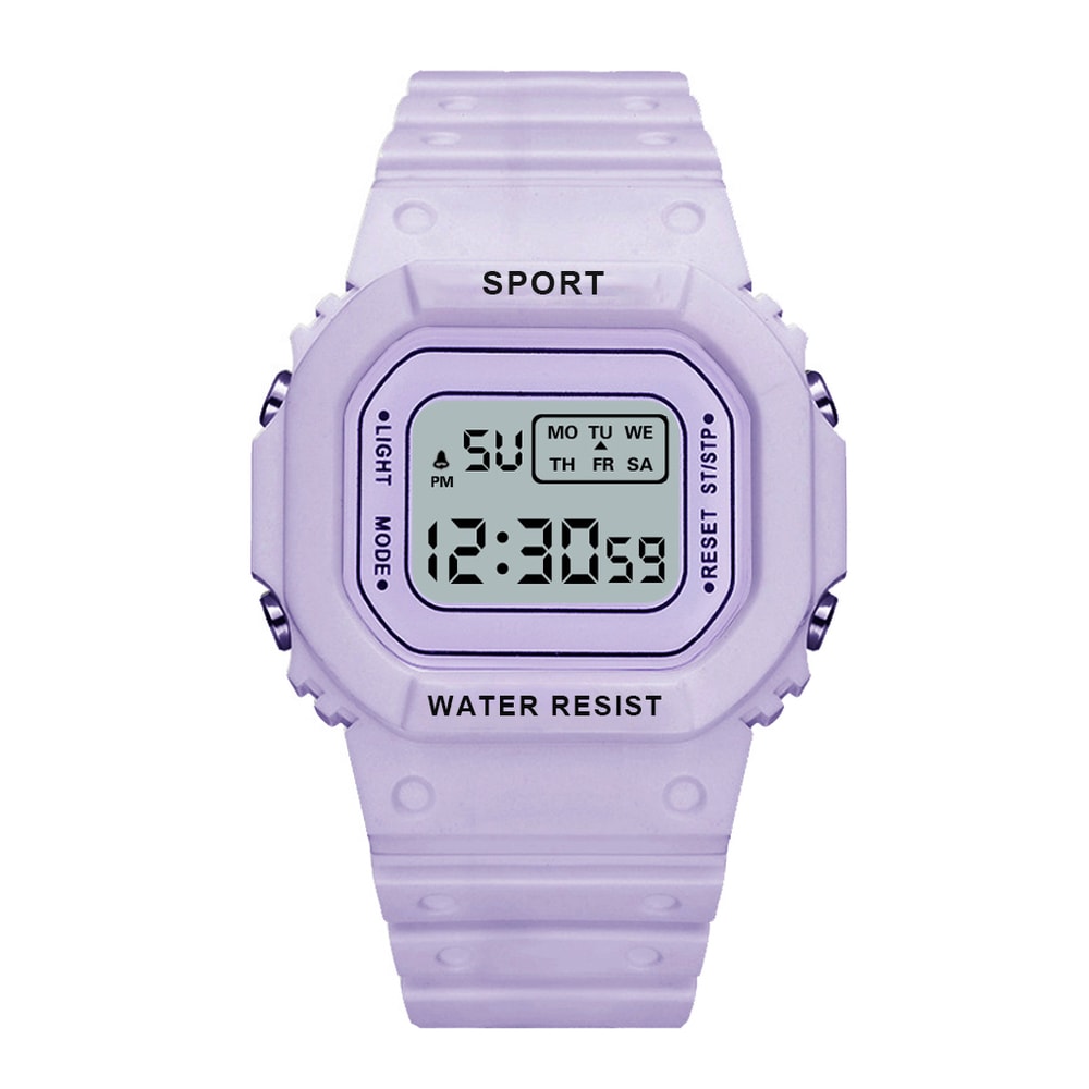 Colorful Kids Digital Watch Waterproof LED Sports Watch 5