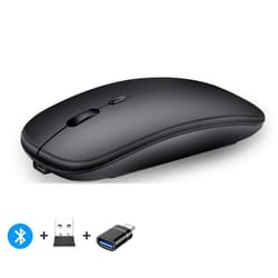 rechargeable wireless mouse dual mode bluetooth silent mouse for laptop macbook