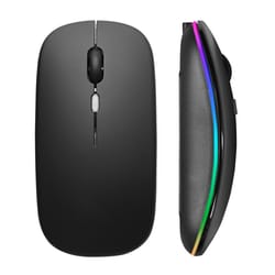 rechargeable bluetooth wireless mouse with quiet clicks and usb backlight