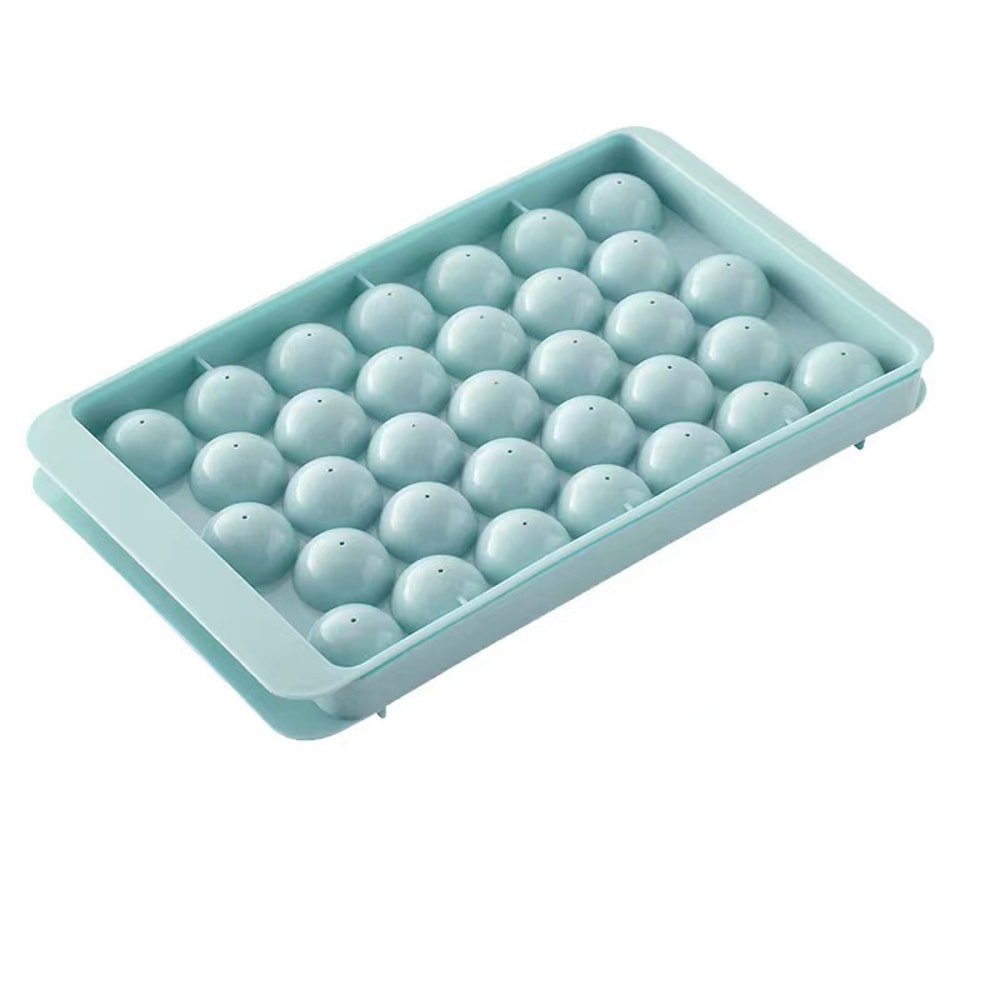 Grid Round Ice Ball Tray for Whiskey Cocktails and Frozen Treats