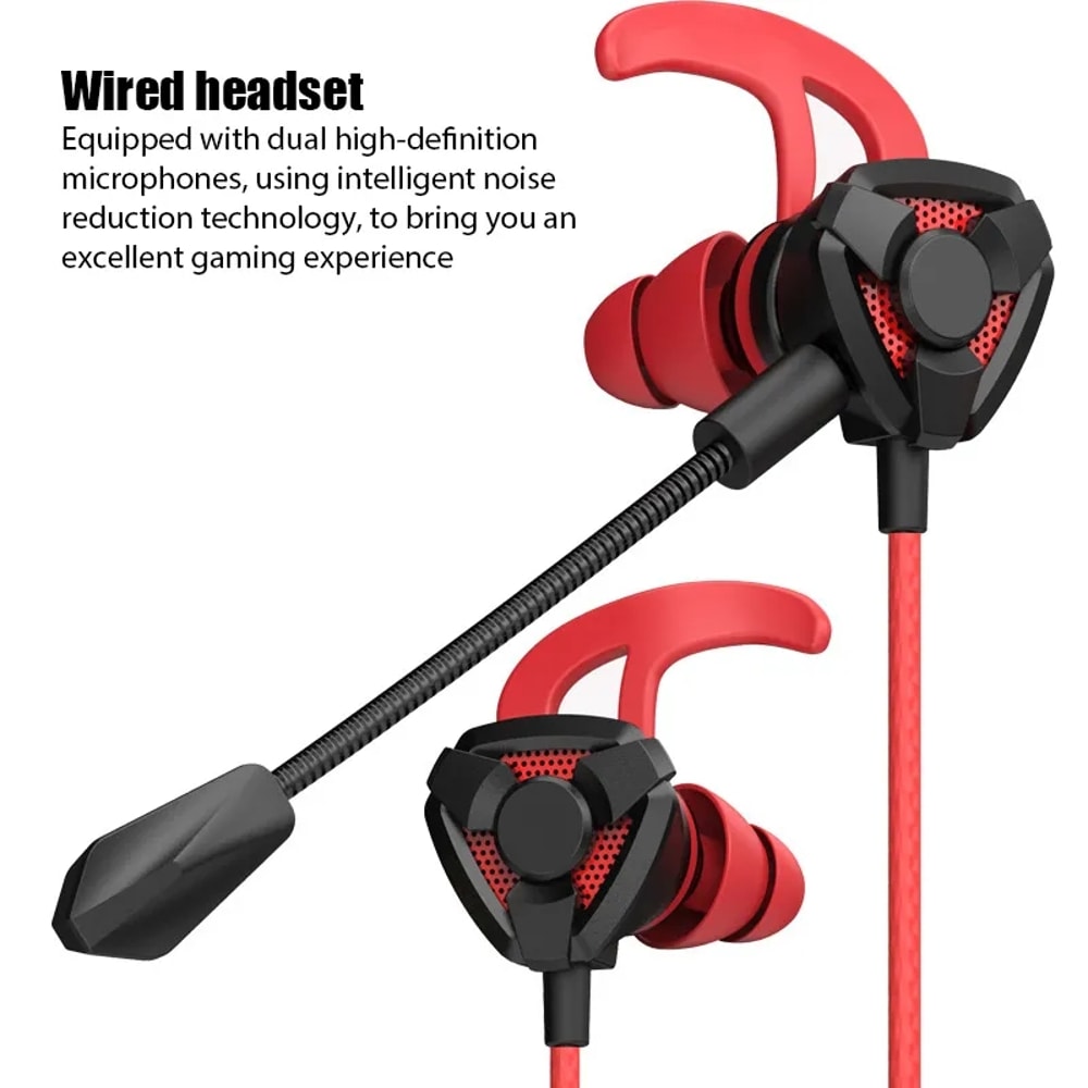 Wired Gaming Earbuds with Mic for Mobile PC and Laptop