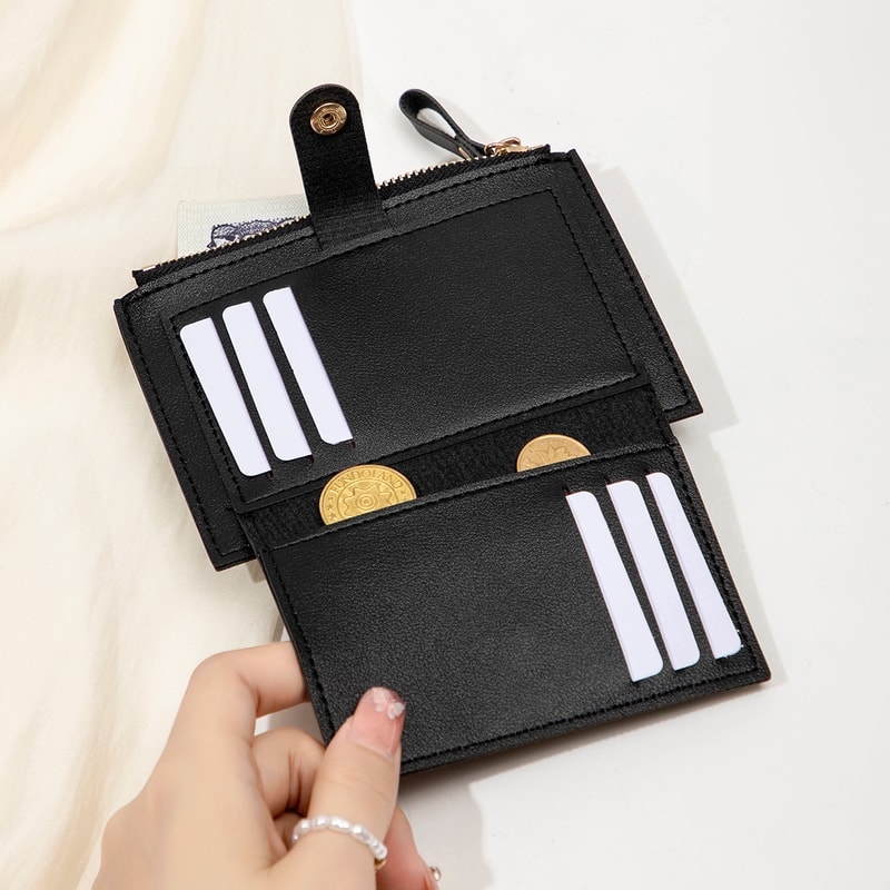 Slim PU Leather Womens Card Holder Wallet
