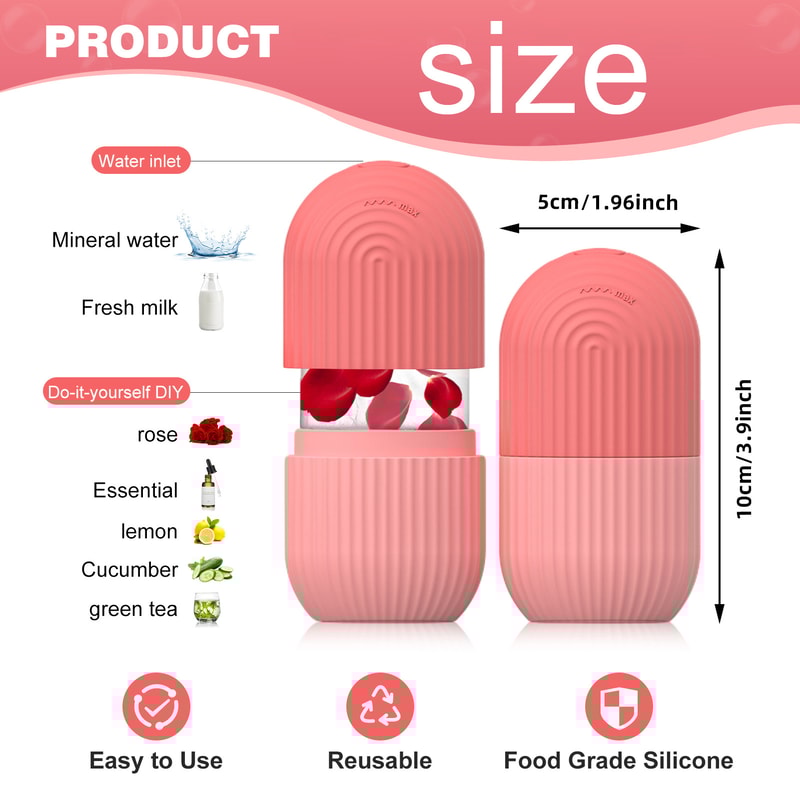 Silicone Ice Roller For Face Depuffing And Cooling Skin Care 1
