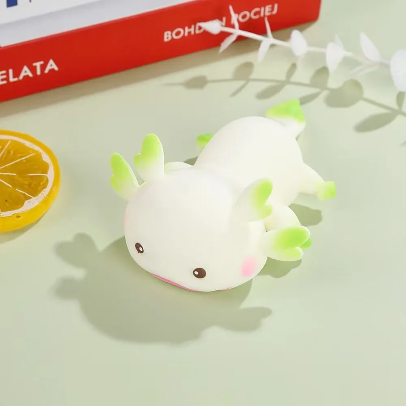 Cute Axolotl Squishy Stress Relief Toy Slow Rising Fidget Squeeze Ball 8