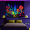 Tree of Life Blacklight Tapestry for Psychedelic Boho Dorm Decor