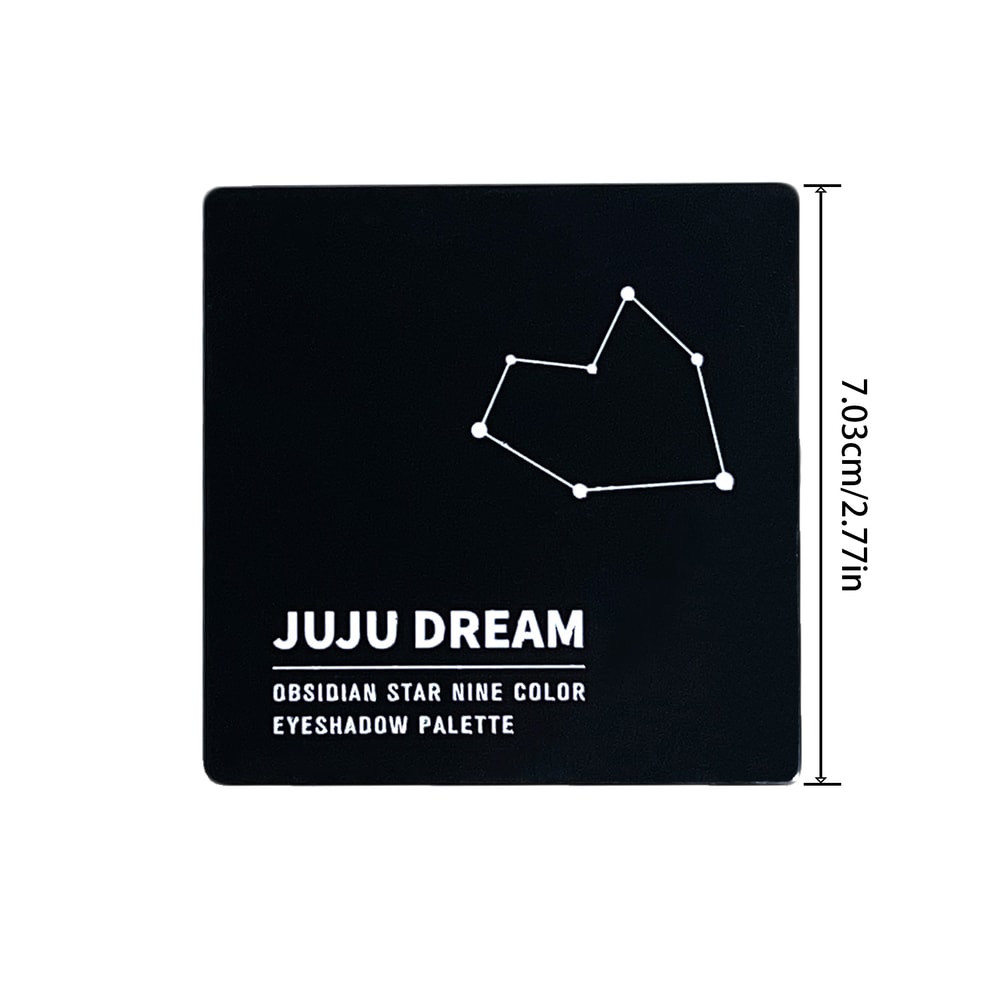 Black Swan Shade Smoky Eyeshadow Palette with Matte and Silver Glitter Shades