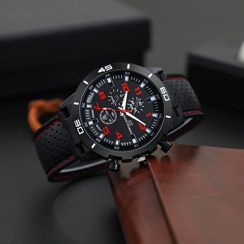 Mens Quartz Watch Gift Set Stylish Christmas Gift For Men 2