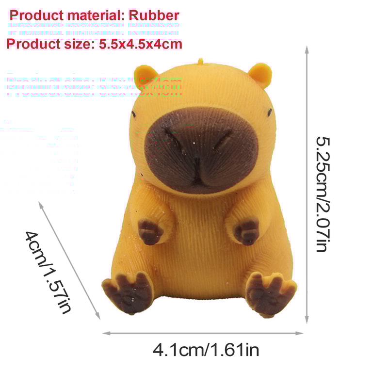 Cute Capybara Squeeze Toy Stress Relief Pinch Fidget Gift 1