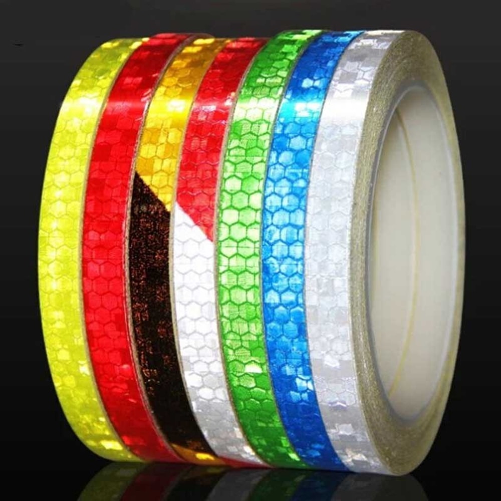 Reflective Bike Tape Strips For Bicycle Helmet Motorcycle And Scooter Safety 1