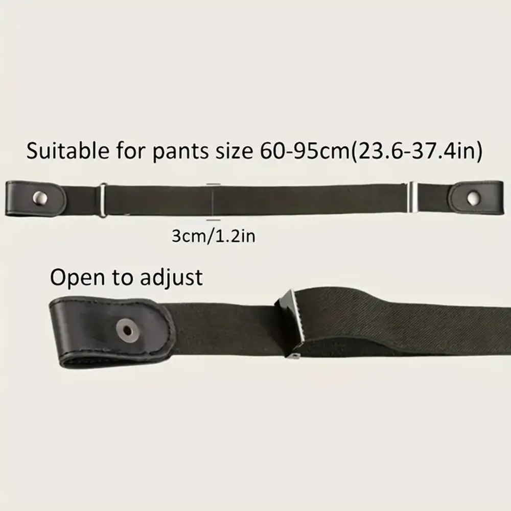 Invisible Elastic No Buckle Belt for Jeans and Pants