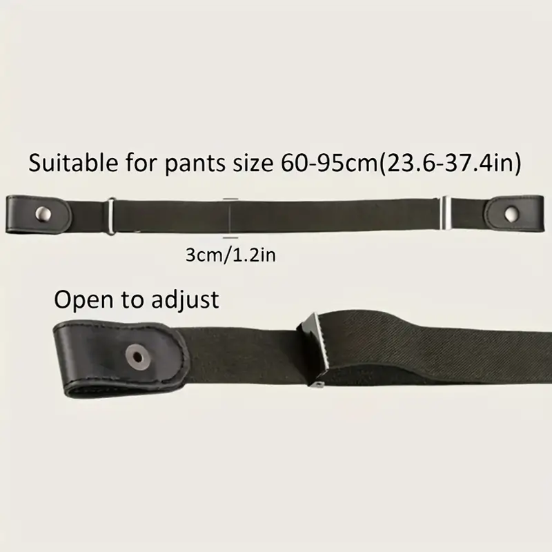 Invisible Elastic No Buckle Belt for Jeans and Pants