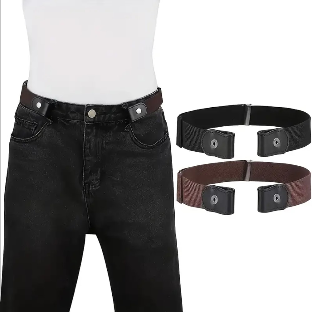 Invisible Elastic No Buckle Belt for Jeans and Pants