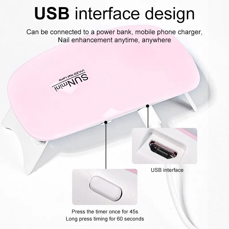 Mini Nail Dryer USB Portable UV LED Nail Lamp 2