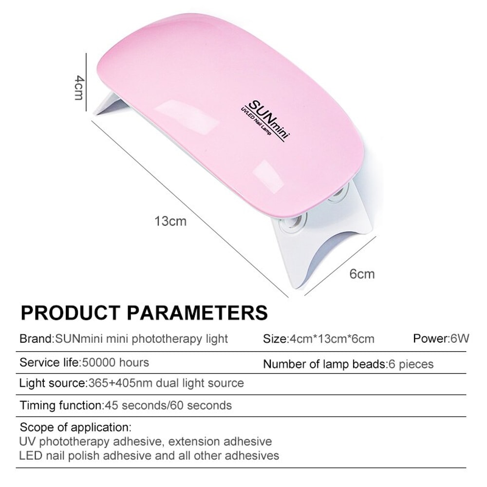Mini Nail Dryer USB Portable UV LED Nail Lamp 4