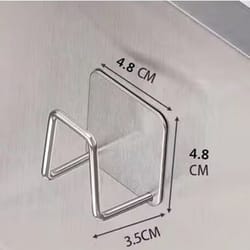 stainless steel adhesive sink sponge holder and drain rack