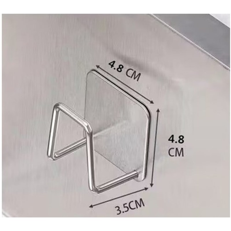Stainless Steel Adhesive Sink Sponge Holder And Drain Rack 0