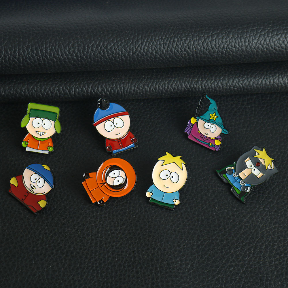 Cartman Cartoon Lapel Pins Set For Backpacks Jackets And Gifts 2