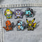 Pokemon Enamel Pins Set with Pikachu Squirtle Gengar Anime Lapel Pins