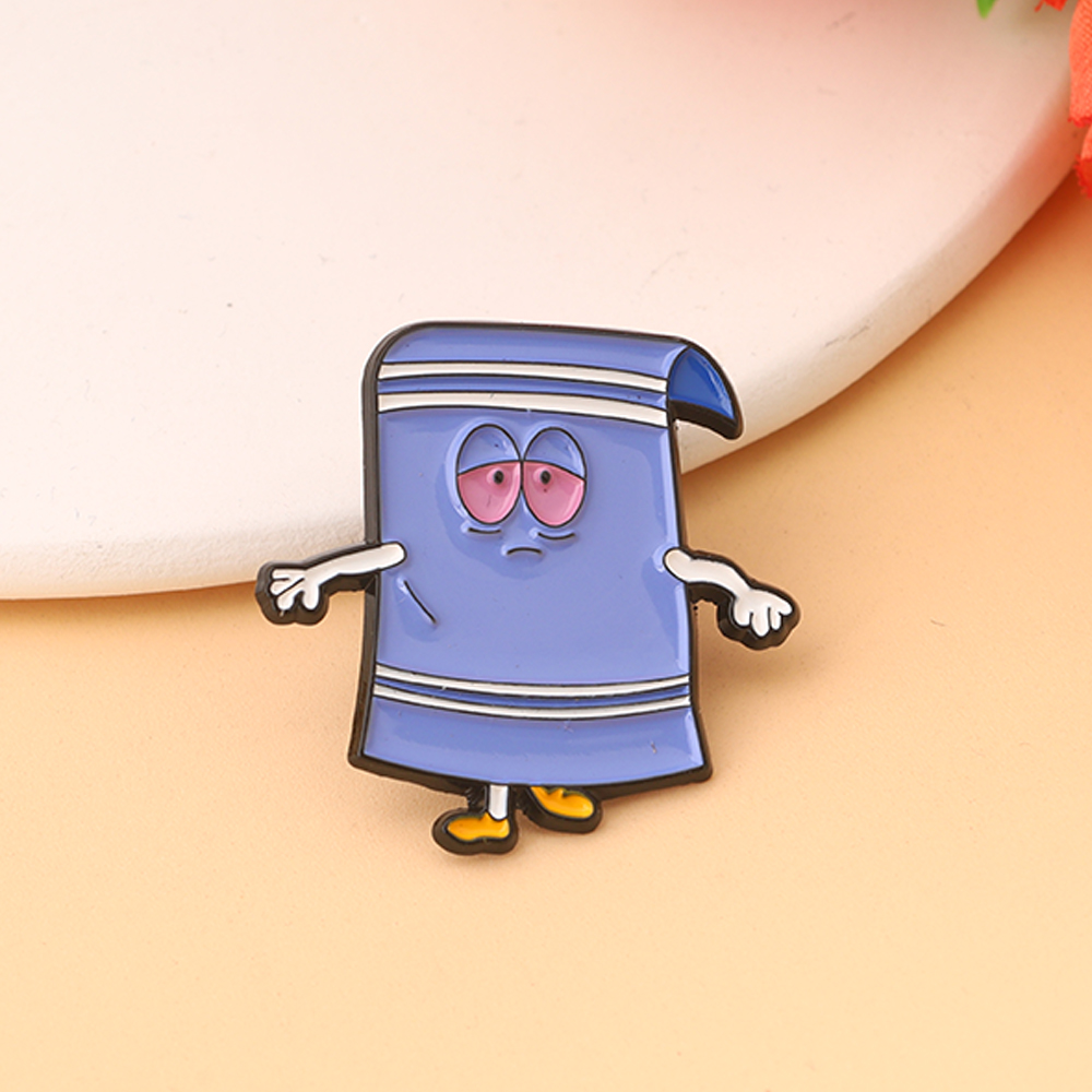 Funny Towelie Enamel Pin Set for Backpacks Jackets and Anime Fans