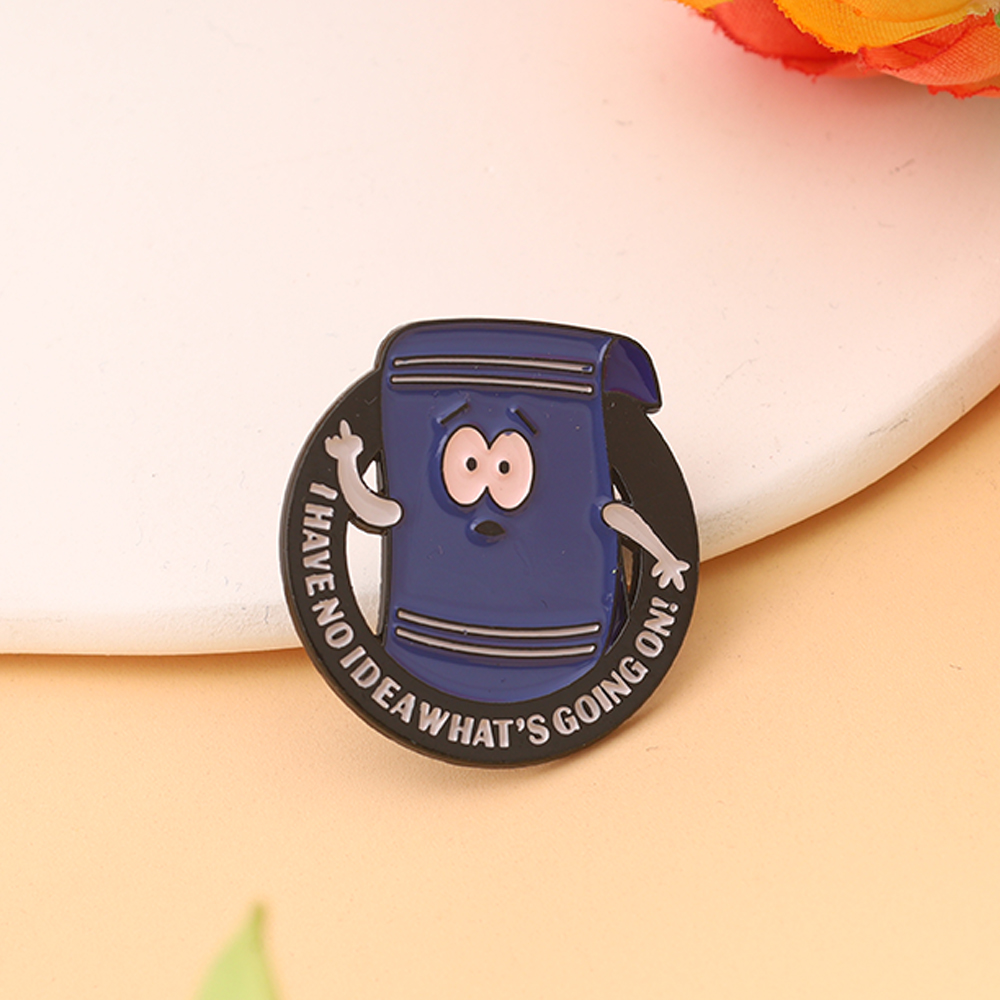 Funny Towelie Enamel Pin Set for Backpacks Jackets and Anime Fans