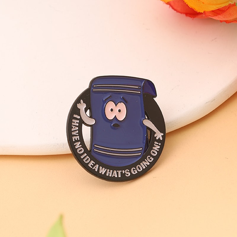 Funny Towelie Enamel Pin Set for Backpacks Jackets and Anime Fans