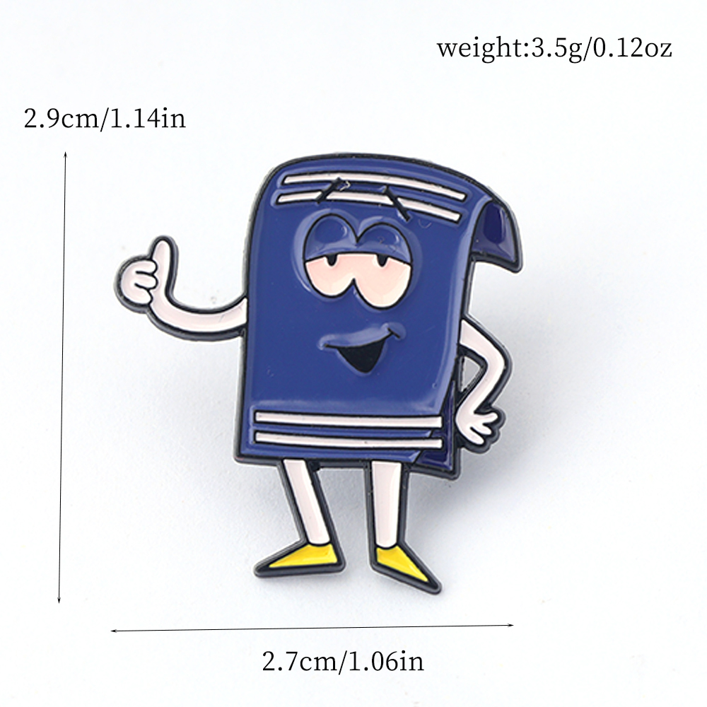 Funny Towelie Enamel Pin Set for Backpacks Jackets and Anime Fans