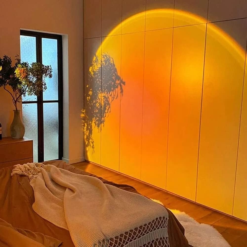 Sunset Projection Lamp USB Rotatable Bedroom Mood Light