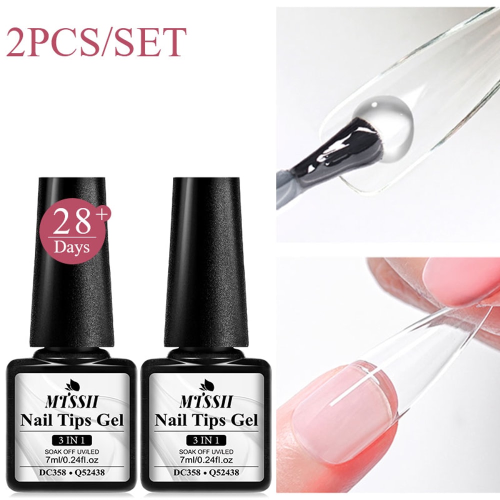 Builder Nail Gel for Extensions Strong UV LED Nail Glue for Soft Gel Nail Tips